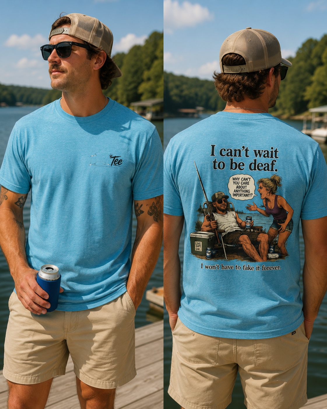 “I can’t wait to be deaf…” Funny Unisex Jersey Short Sleeve Tee