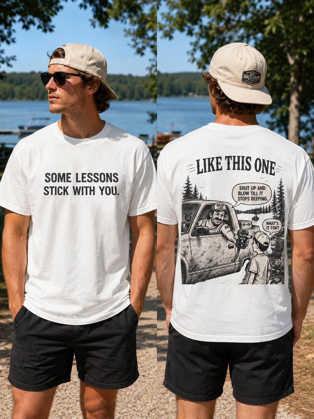 “Some lessons stick with you…” Funny Unisex Short Sleeve Tee